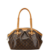 ルイ ヴィトン モノグラム ティヴォリGM ショルダーバッグ M40144 ブラウン PVC レザー レディース LOUIS VUITTON 【中古】